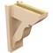 Ekena Millwork 5 1/2-in W x 12-in D x 16-in H Funston Slat Rough Cedar Woodgrain TimberThane Outlooker, Primed Tan OUTUR055X12X16FST24RCPR - alternate 2